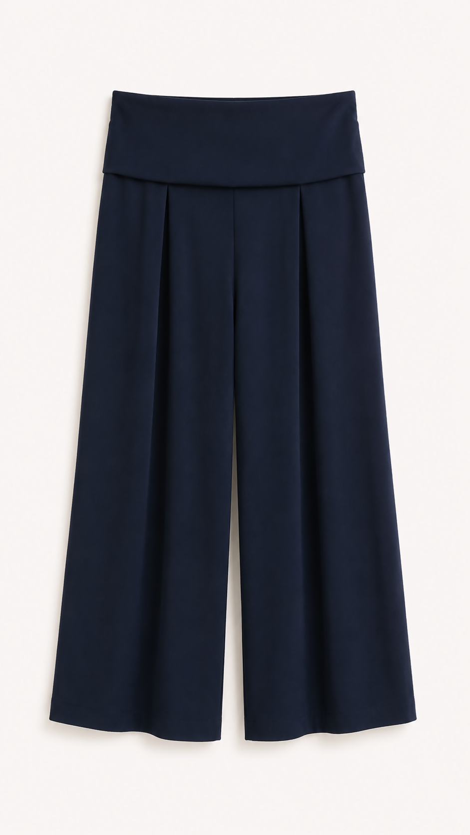 Calça Pantalona Fleece - Azul