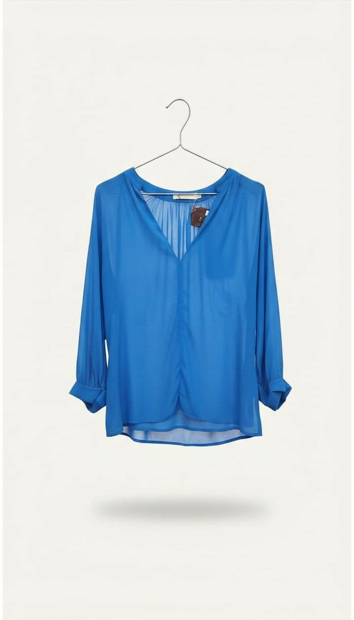 Blusa Azul Cris Barros - CRIS BARROS