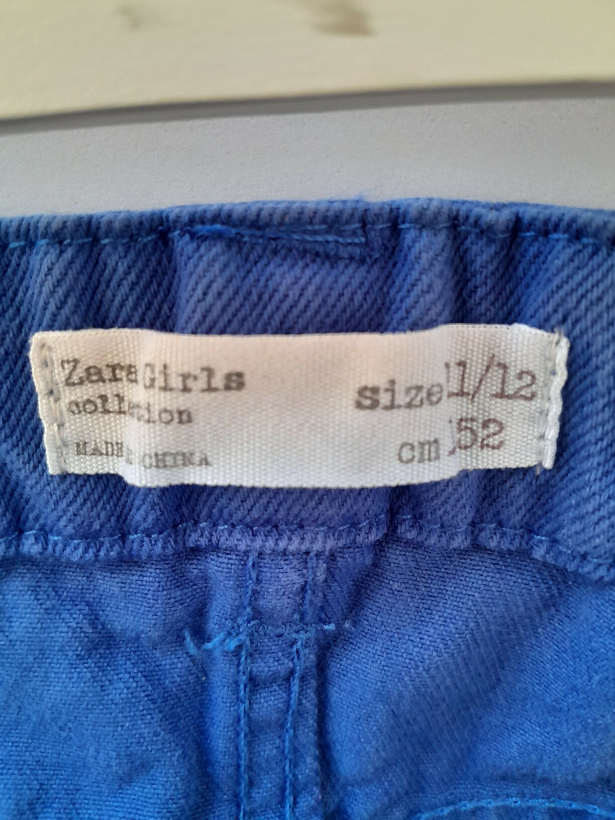 Saia Azul Assimétrica Zara Girls 11/12 Anos 152 cm