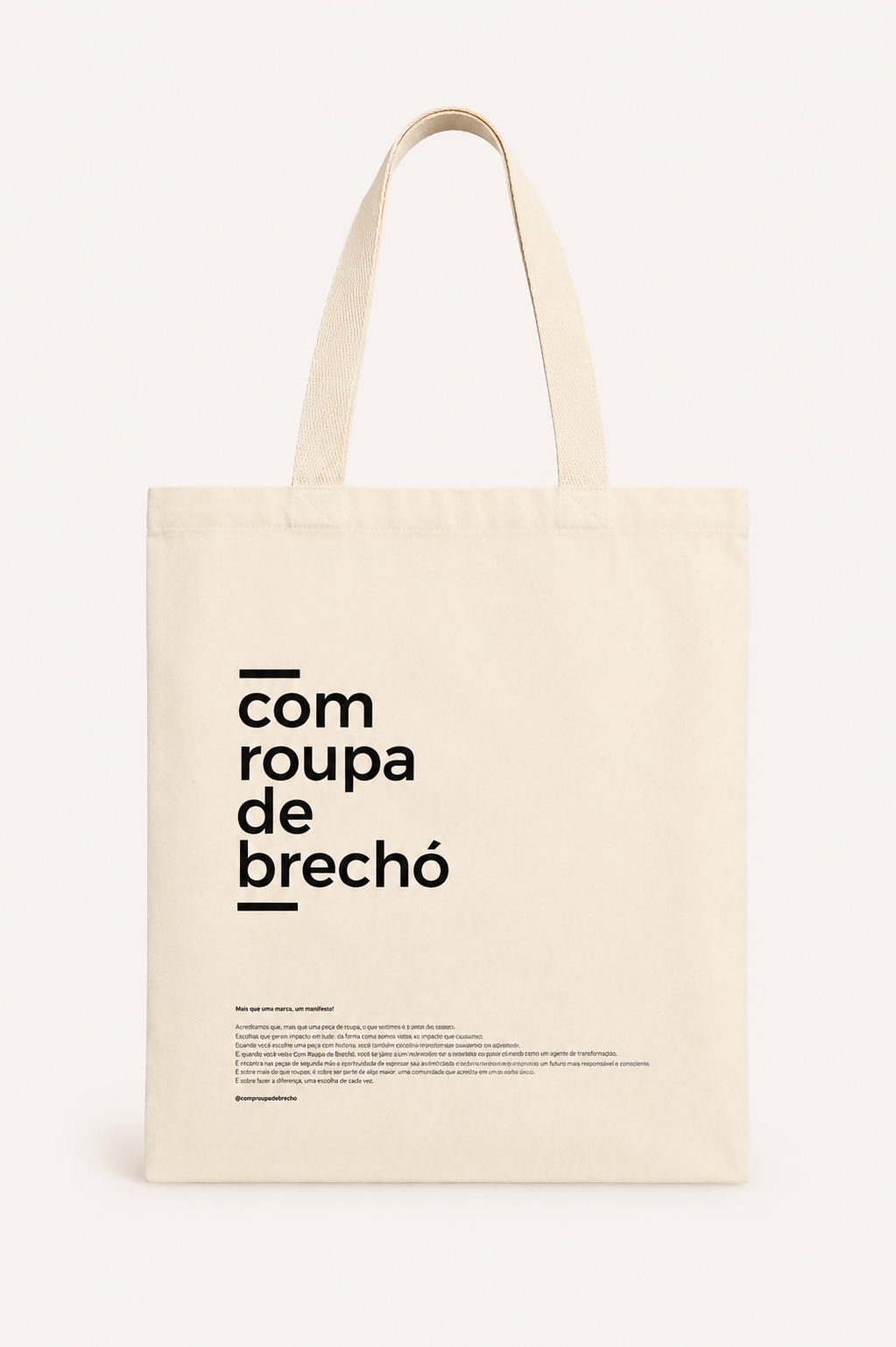 Ecobag Com Roupa de Brechó _ Cru