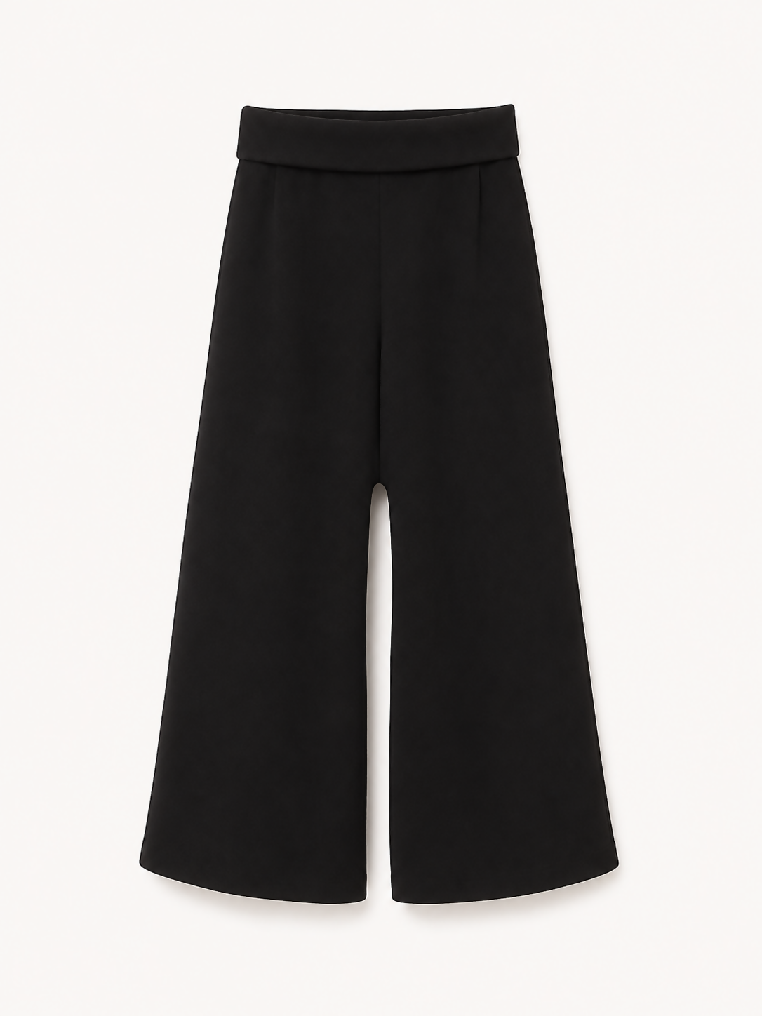 Calça Pantalona Fleece - Preto