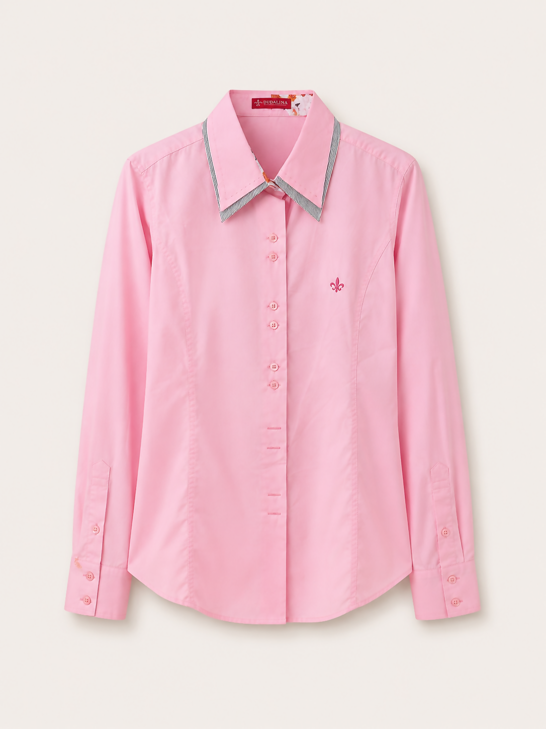 camisa social feminina /gola dupla - DUDALINA