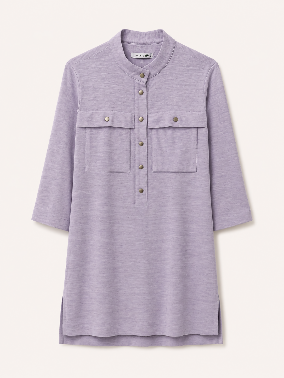 Vestido Cinza Botões Lacoste (40)