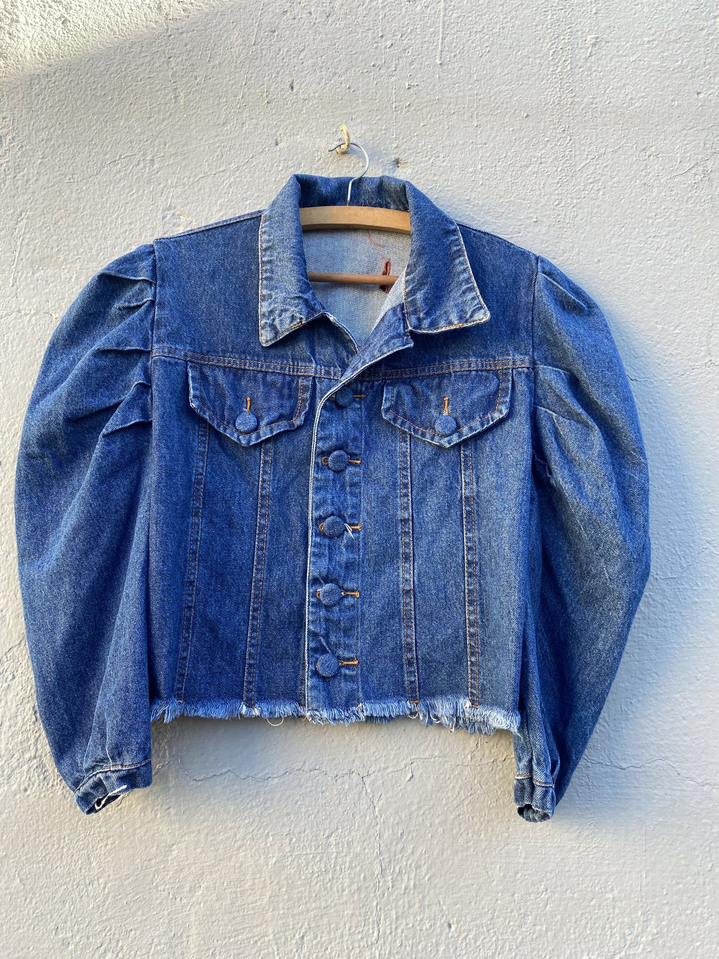 Jaqueta Jeans manga Bufante