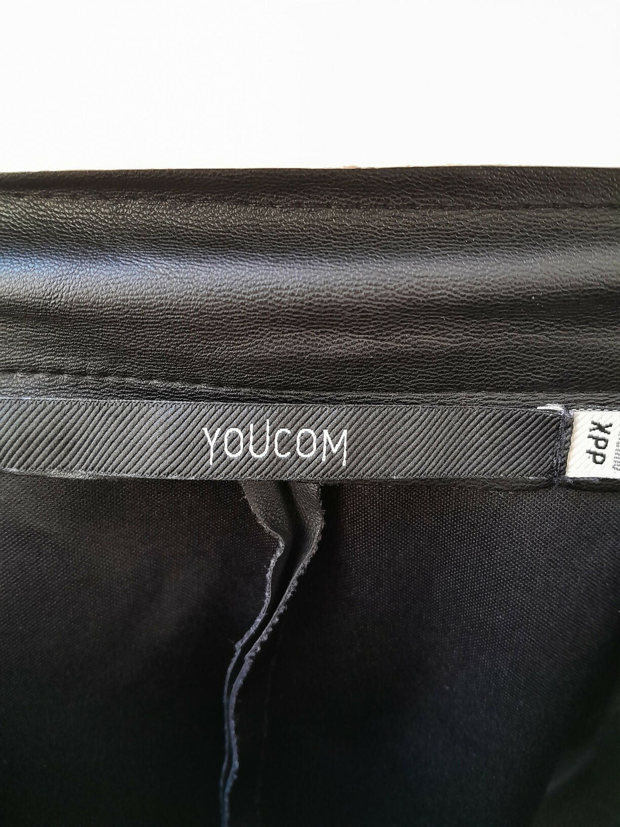 Saia Infantil Youcom Preta Efeito Couro Tam PP
