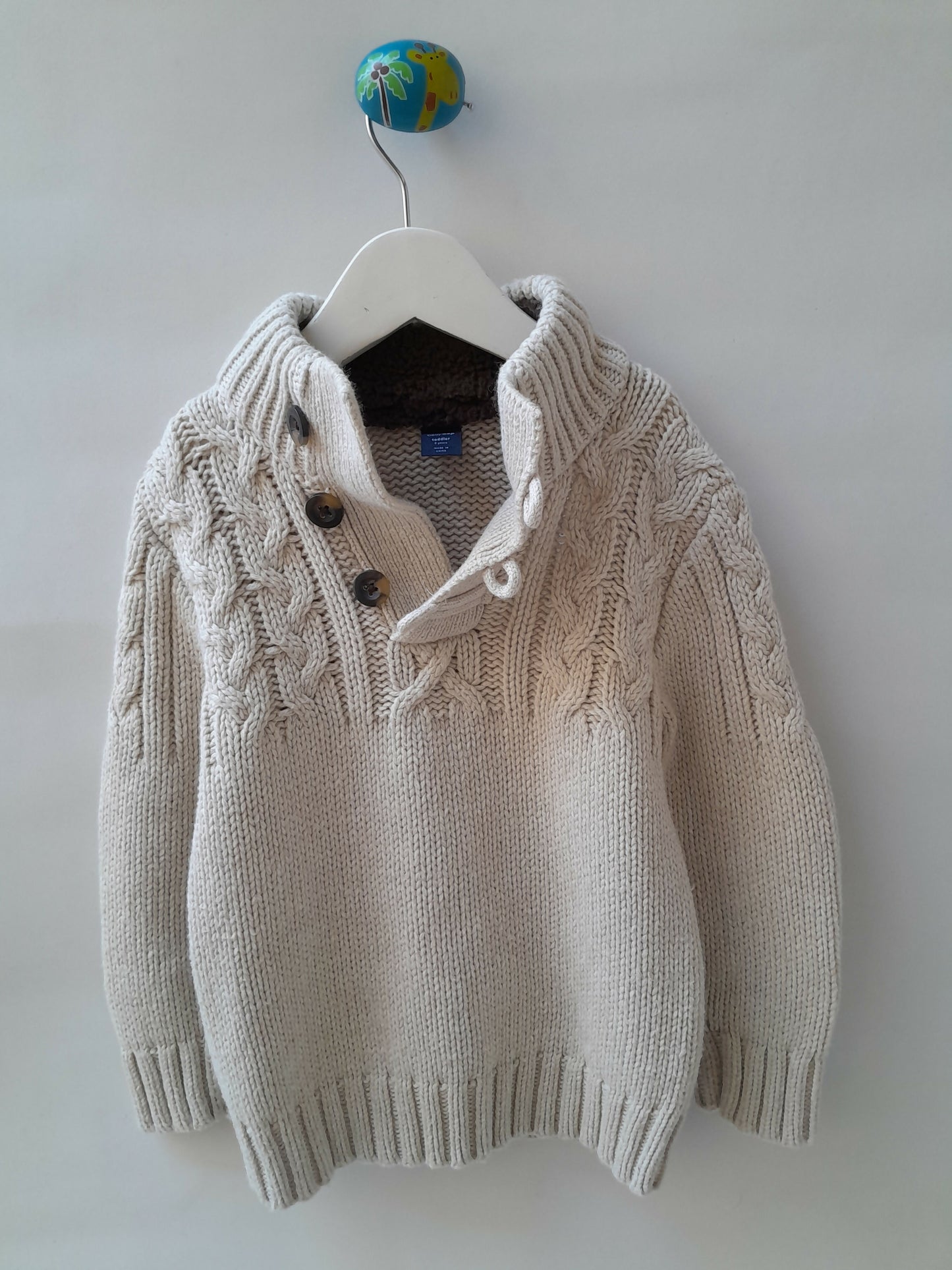 Suéter Infantil Baby Gap Tricot com Gola Alta - 2 Anos