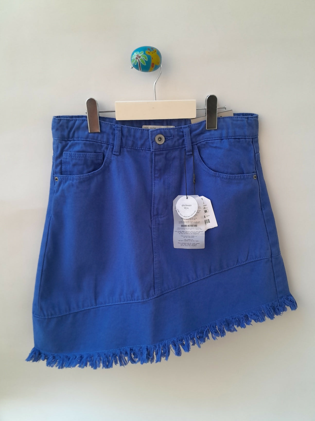 Saia Azul Assimétrica Zara Girls 11/12 Anos 152 cm