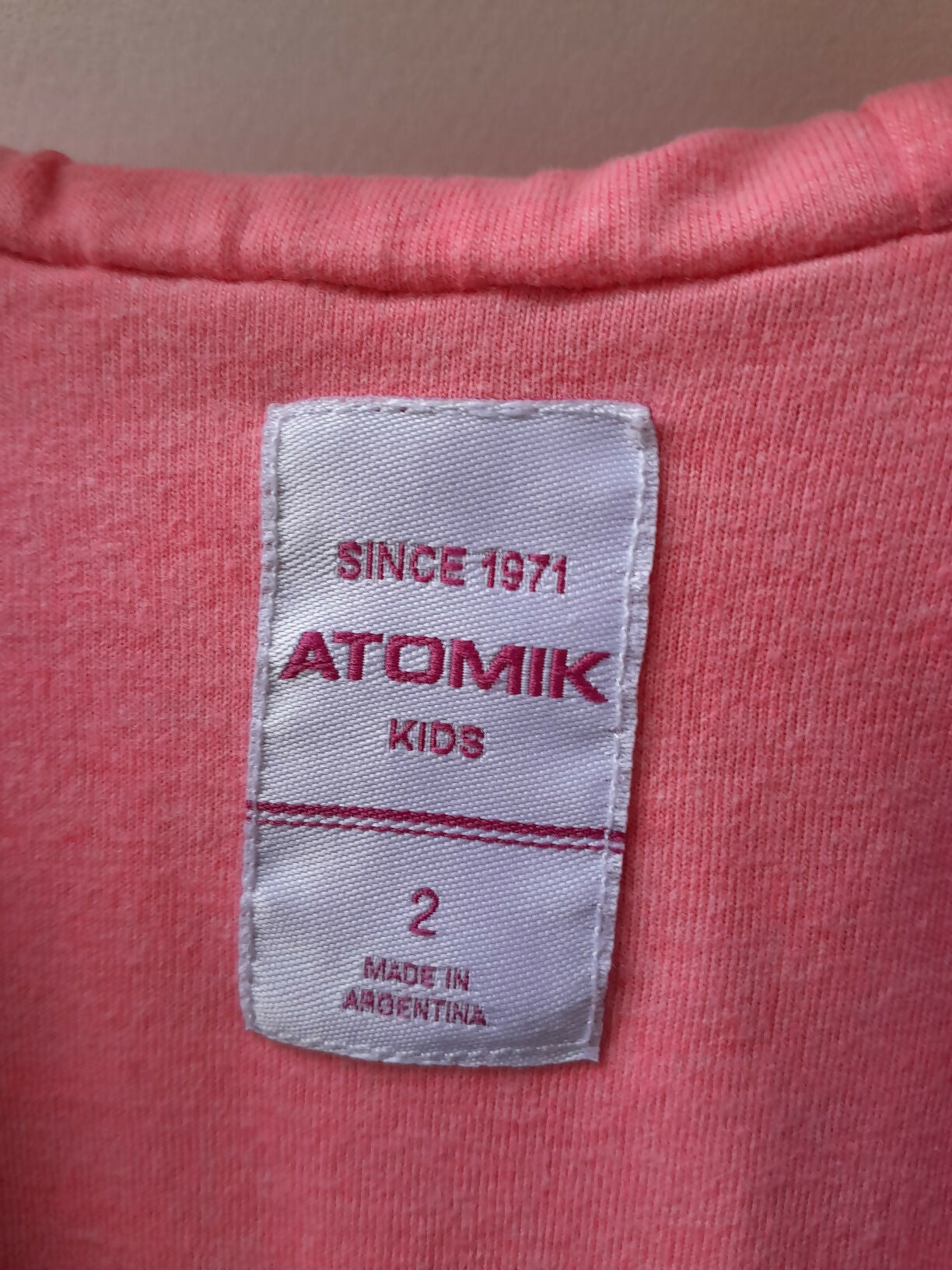 Corta-Vento Infantil Atomik Kids Estampado Rosa com Capuz - Tam 2