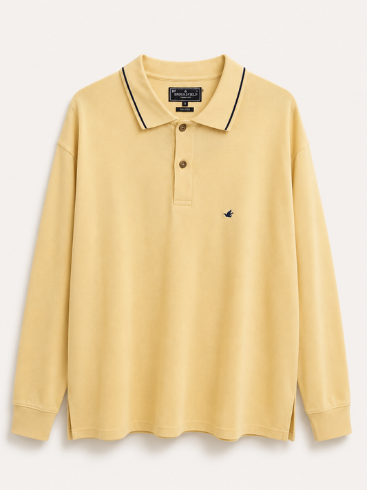 Camiseta Manga Longa Amarela