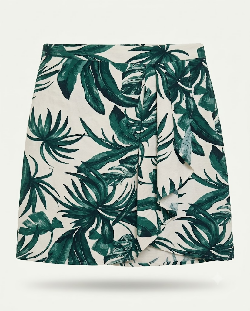 Saia Folhagem - H&M