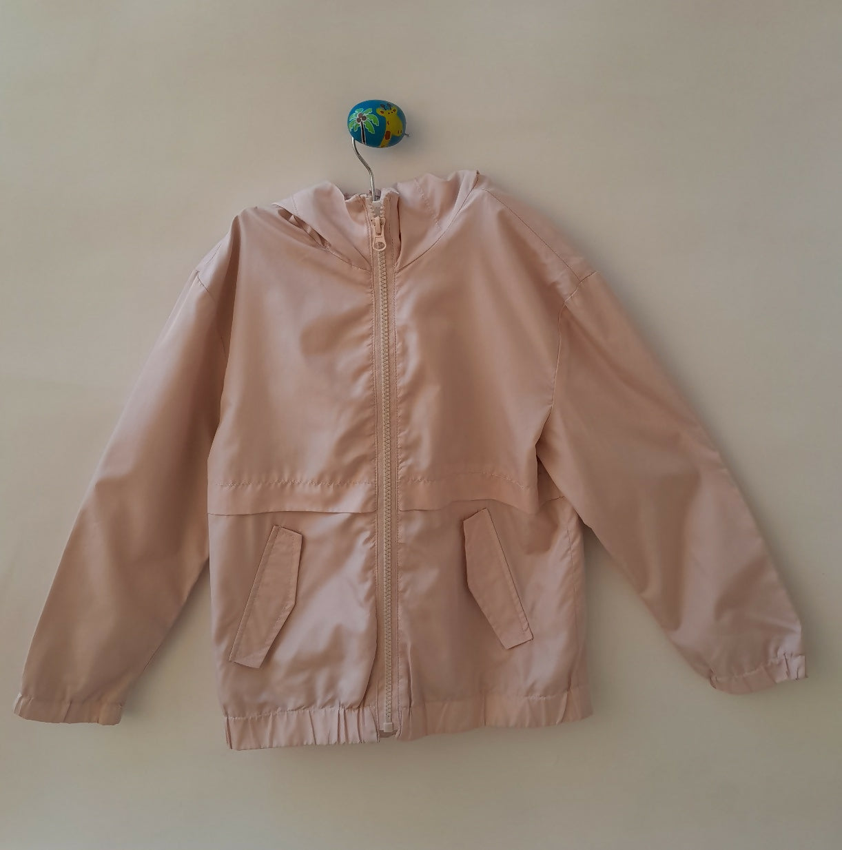 Jaqueta Corta-Vento Infantil Hering Kids Rosa com Capuz - 8 Anos