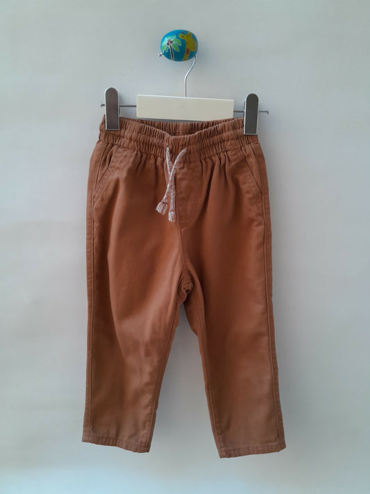 Calça H&M Forrada Caramelo 2 Anos