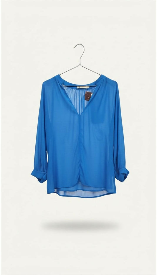 Blusa Azul Cris Barros - CRIS BARROS