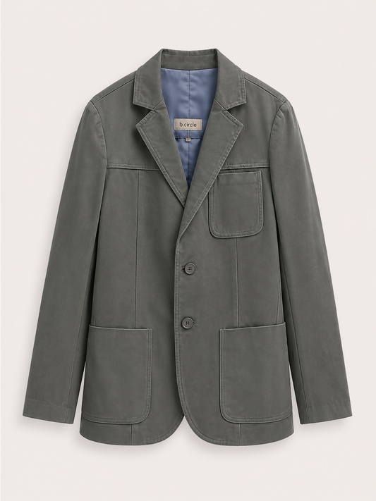 Blazer de Couro Verde