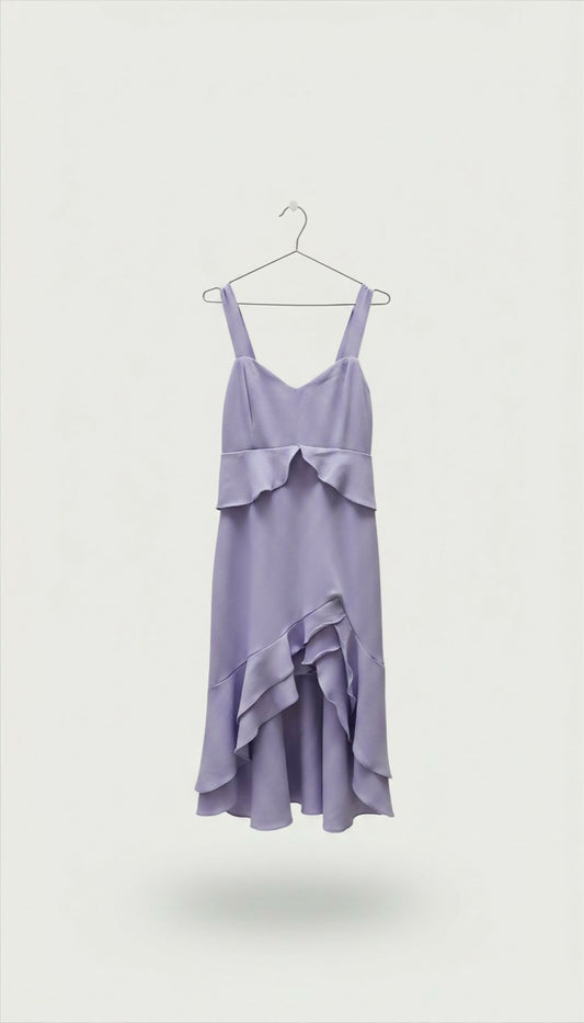 vestido lavanda fechado com ziper - LE LIS BLANC