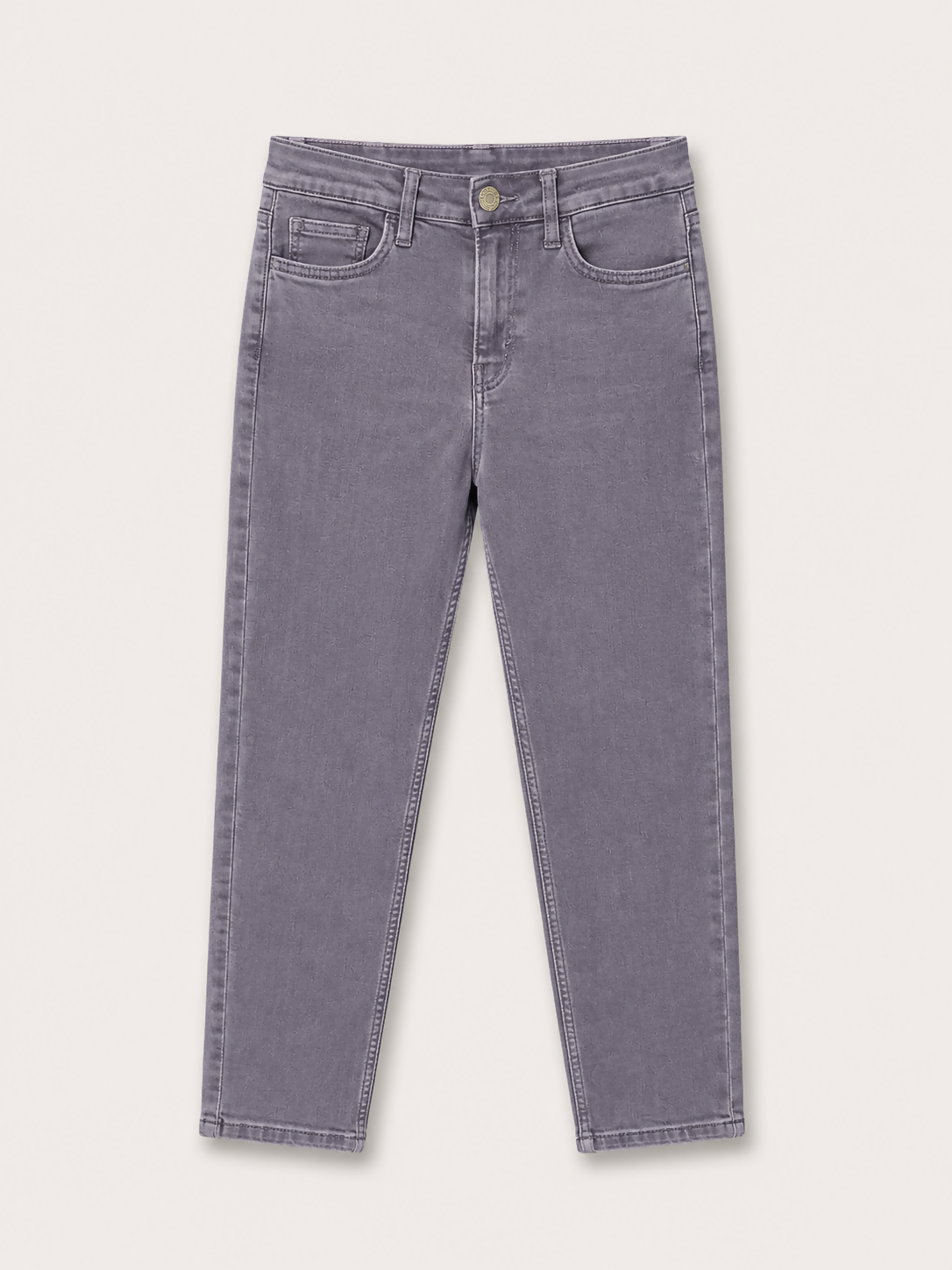 Calça Jeans Infantil H&M_10_CINZA