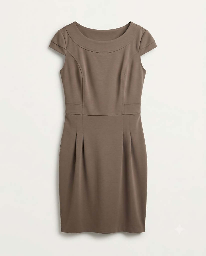 Vestido Marrom de Moletinho