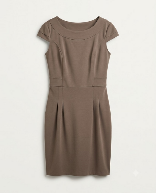 Vestido Marrom de Moletinho