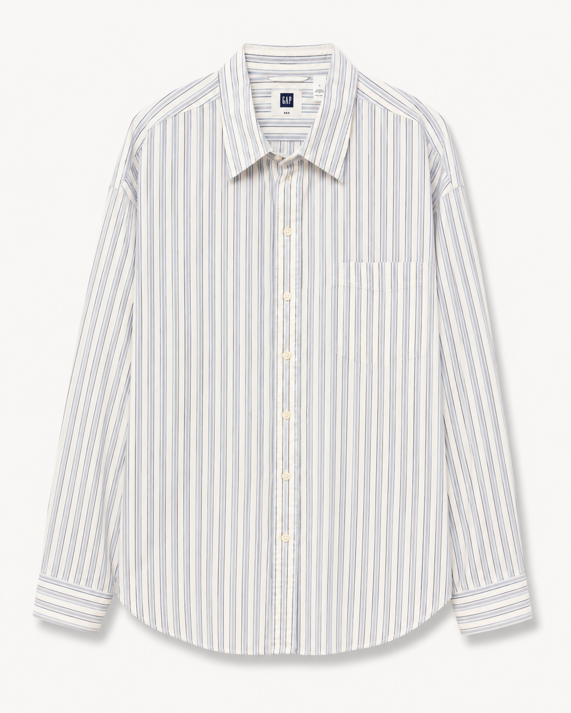 Camisa Listrada Azul Claro