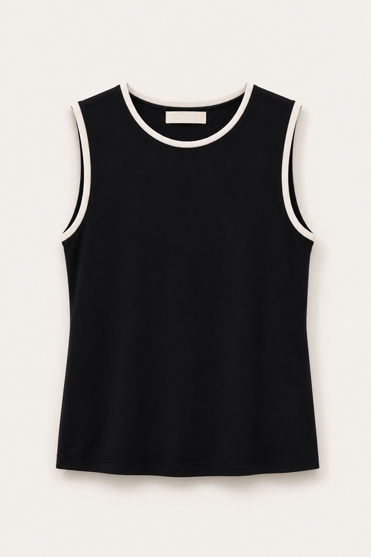 Regata tricot preta infantil
