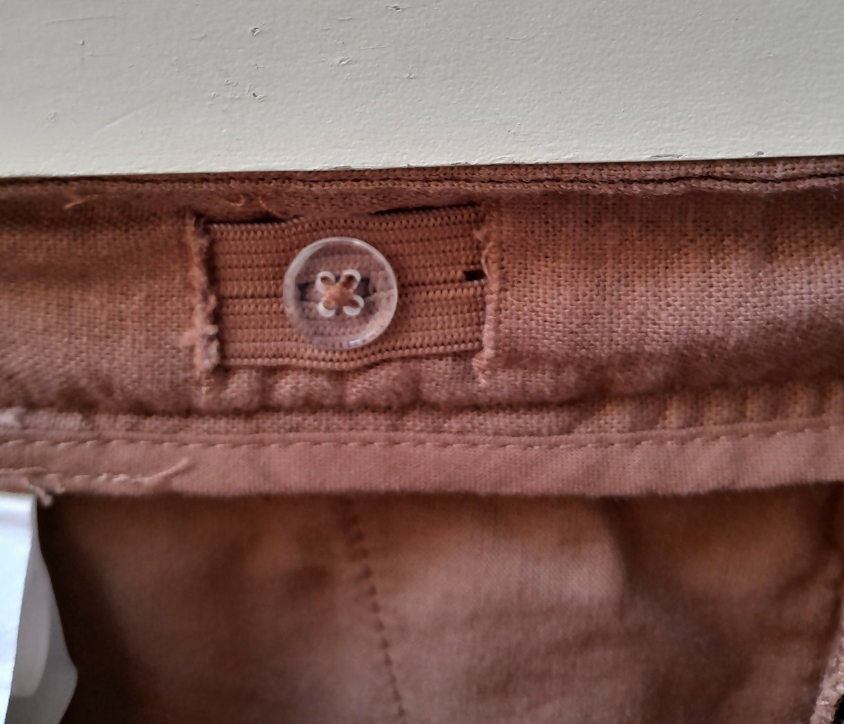 Short Infantil Zara Linho Terracota