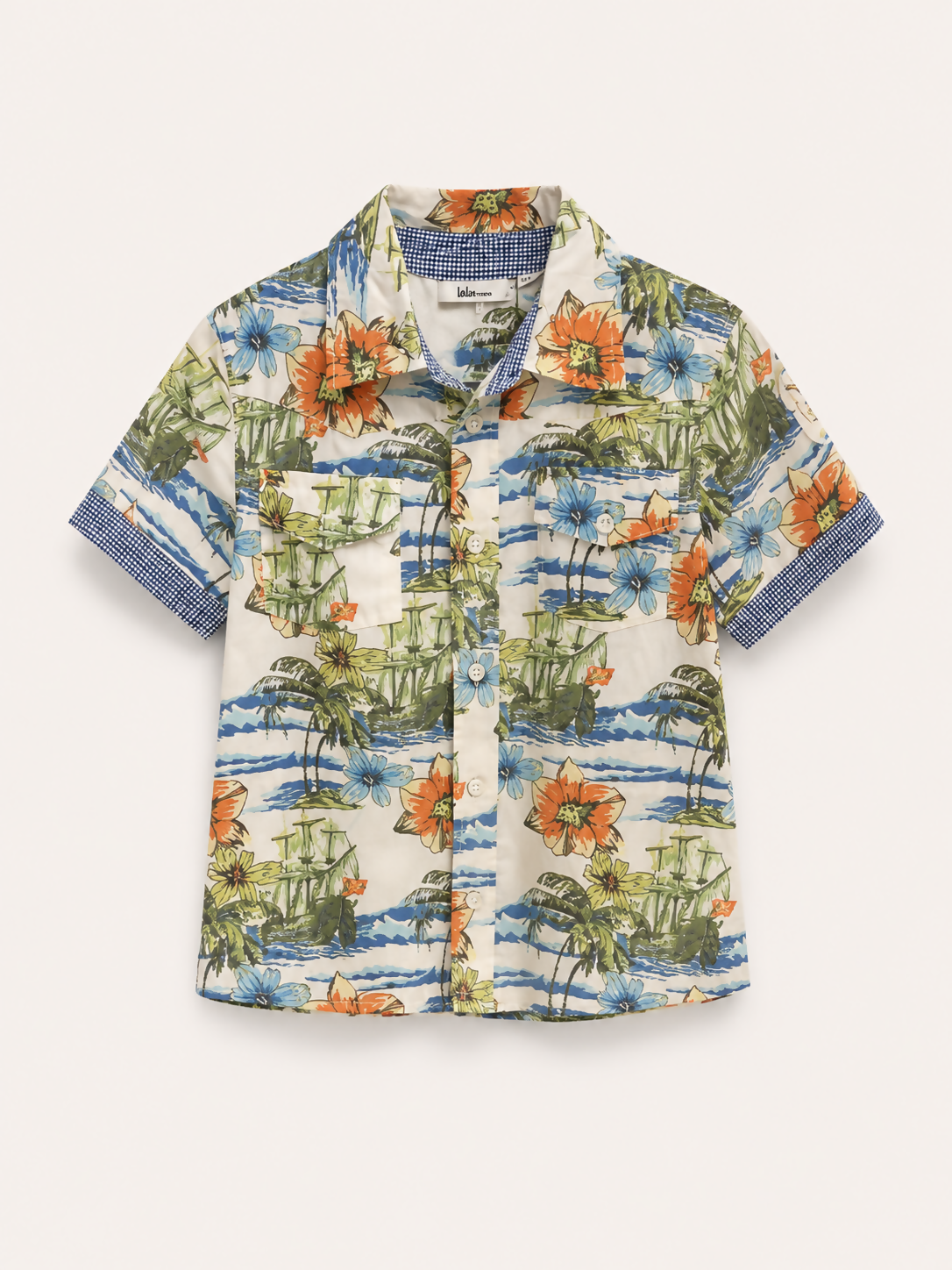 Camisa florida infantil