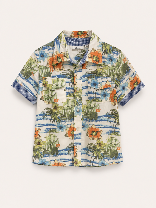 Camisa florida infantil