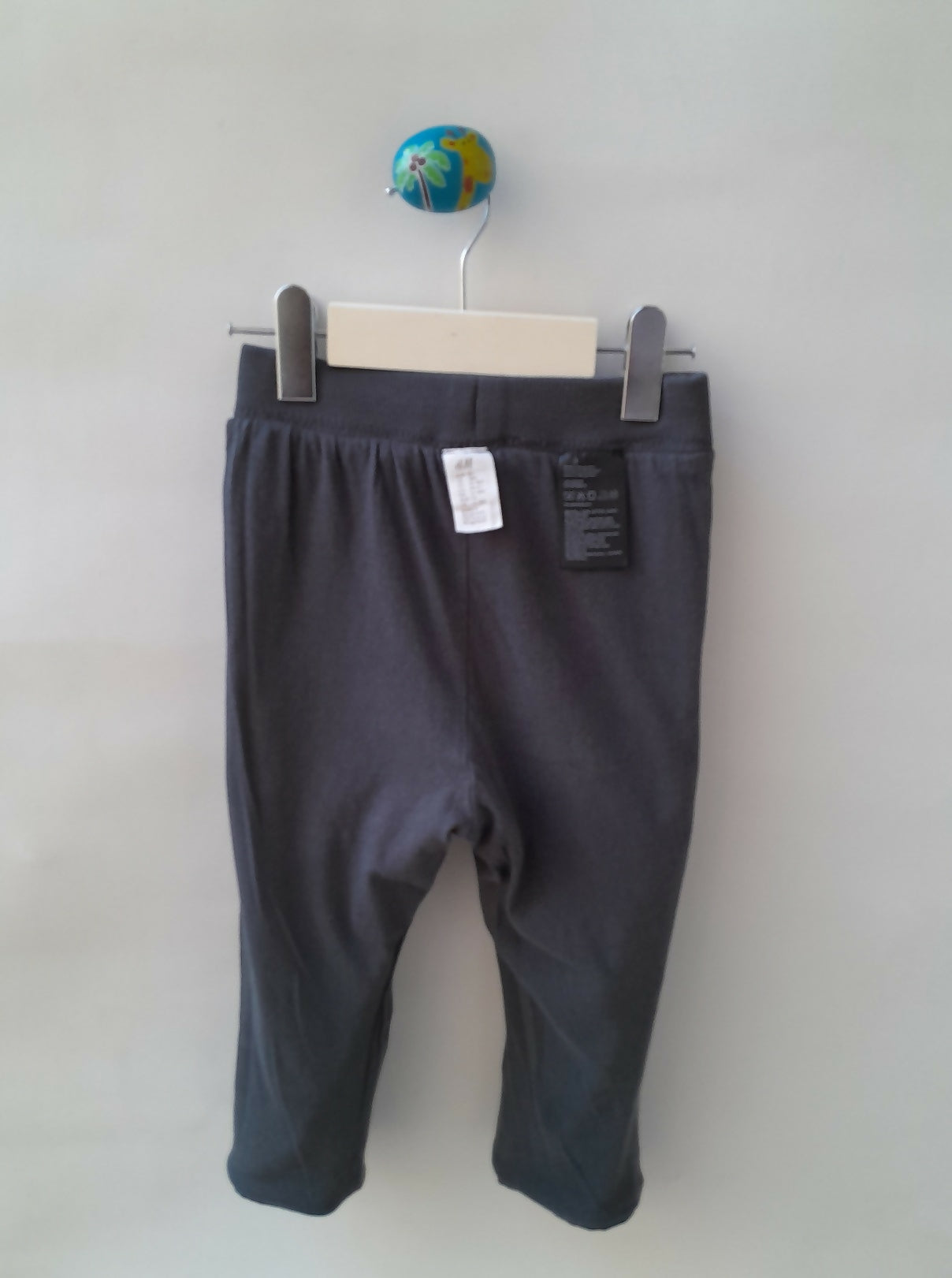 Calça H&M Veludo Cotelê Forrada Cinza Chumbo 12-18 Meses