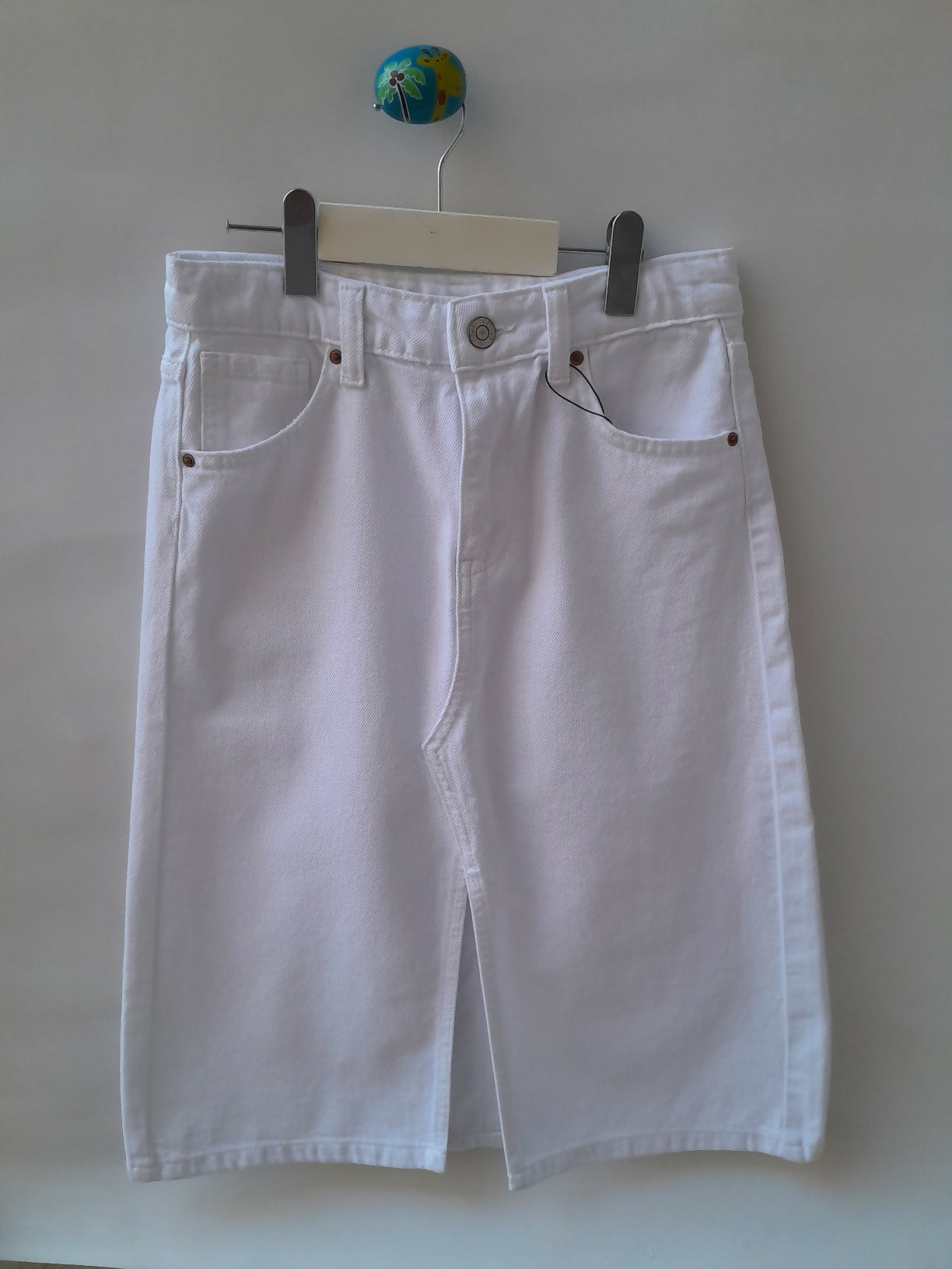 Saia Midi Branca Zara Kids 10 Anos 140 cm
