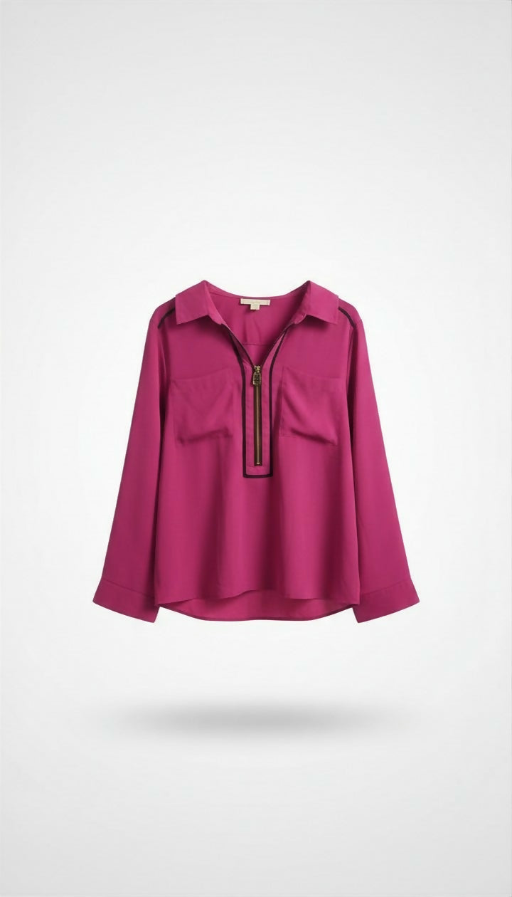 Camisa Rosa C/ Ziper