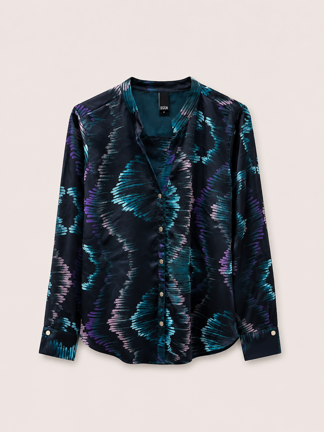 camisa feminina manga longa/aberto costas