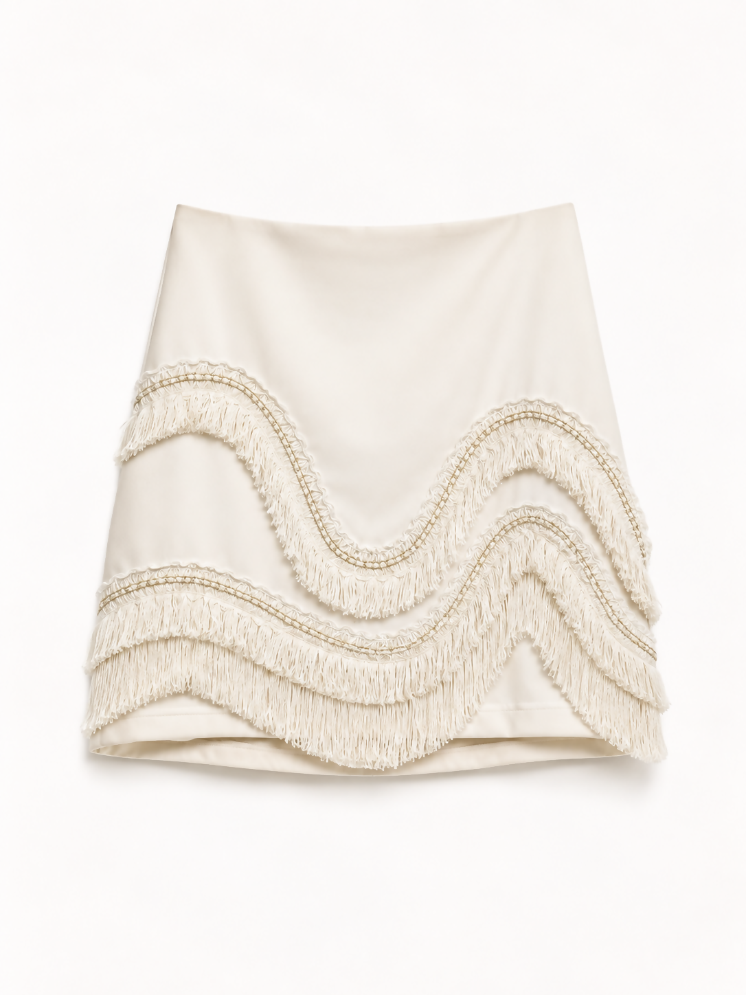 Saia C/ Franja Off White