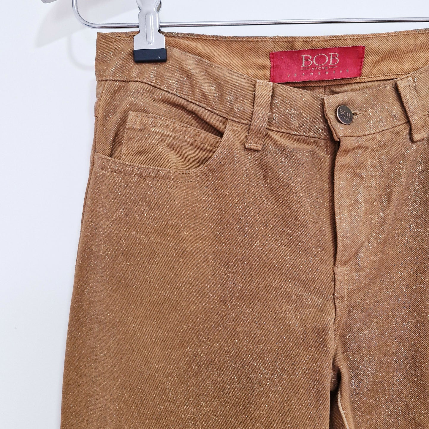 Calça com brilho marrom