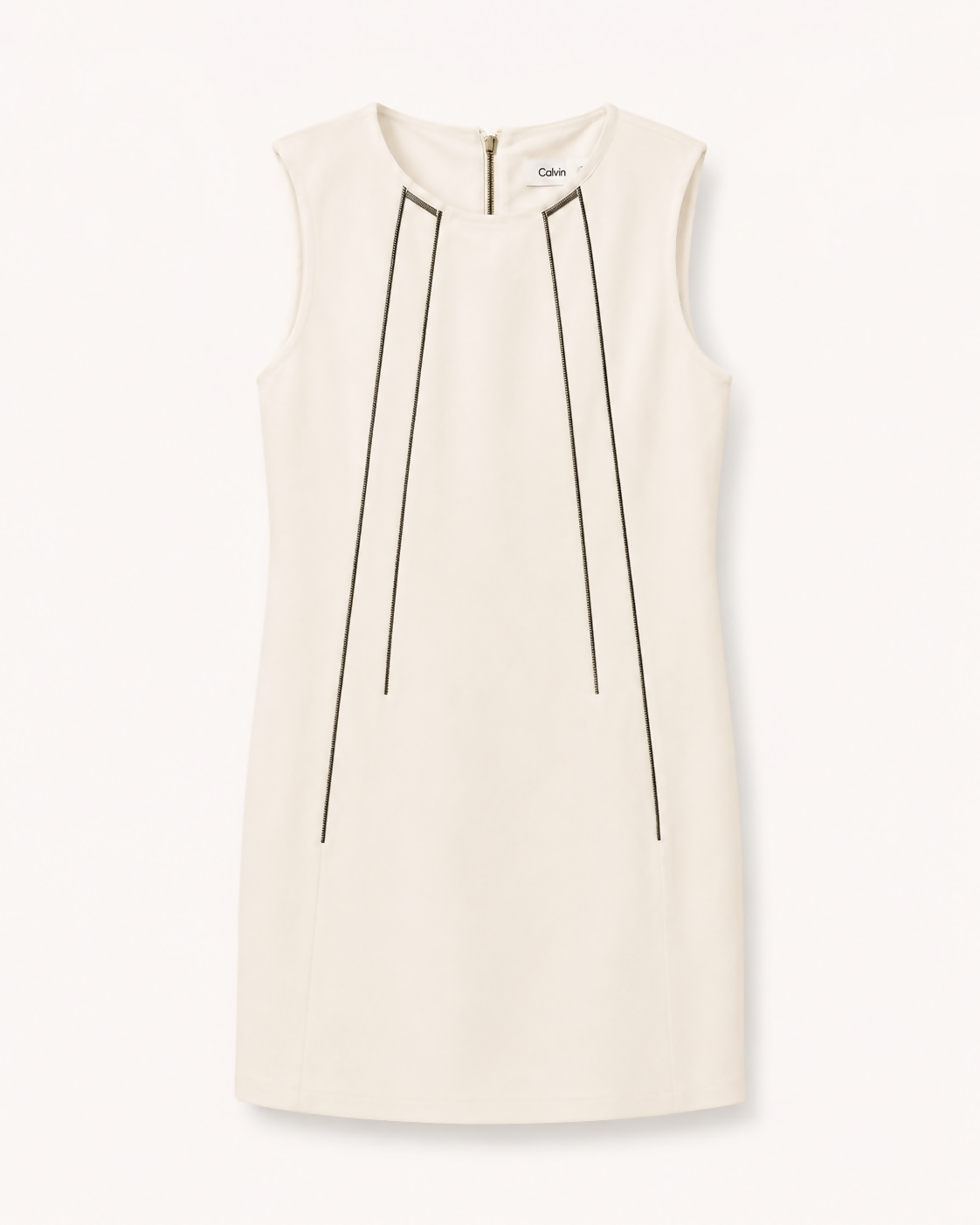 Vestido Branco Zíper Calvin Klein (48)