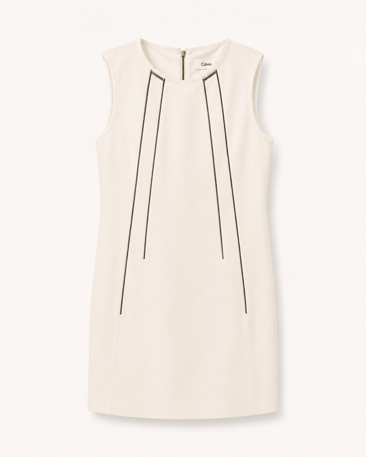 Vestido Branco Zíper Calvin Klein (48)