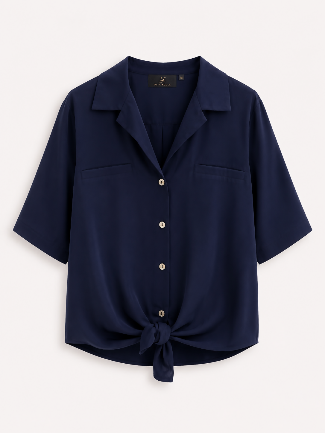 Camisa de Linho Lilian Lopes _ Azul