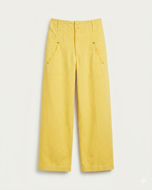 Calça de Sarja Pantolana Amarela - ANIMALE