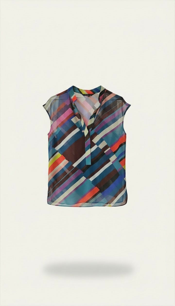 Blusa Alongada Estampada