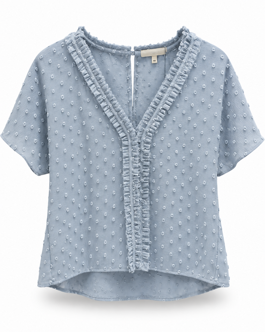 Blusa C/ Textura Azul - FILLITY