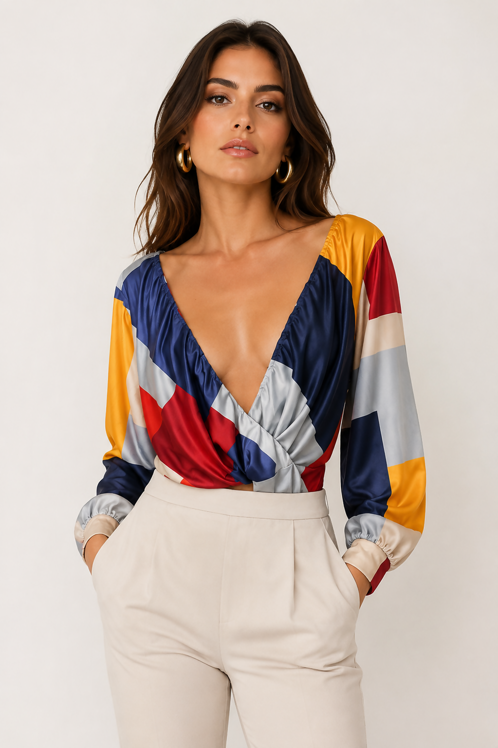 body listrado em malha no mix de cores