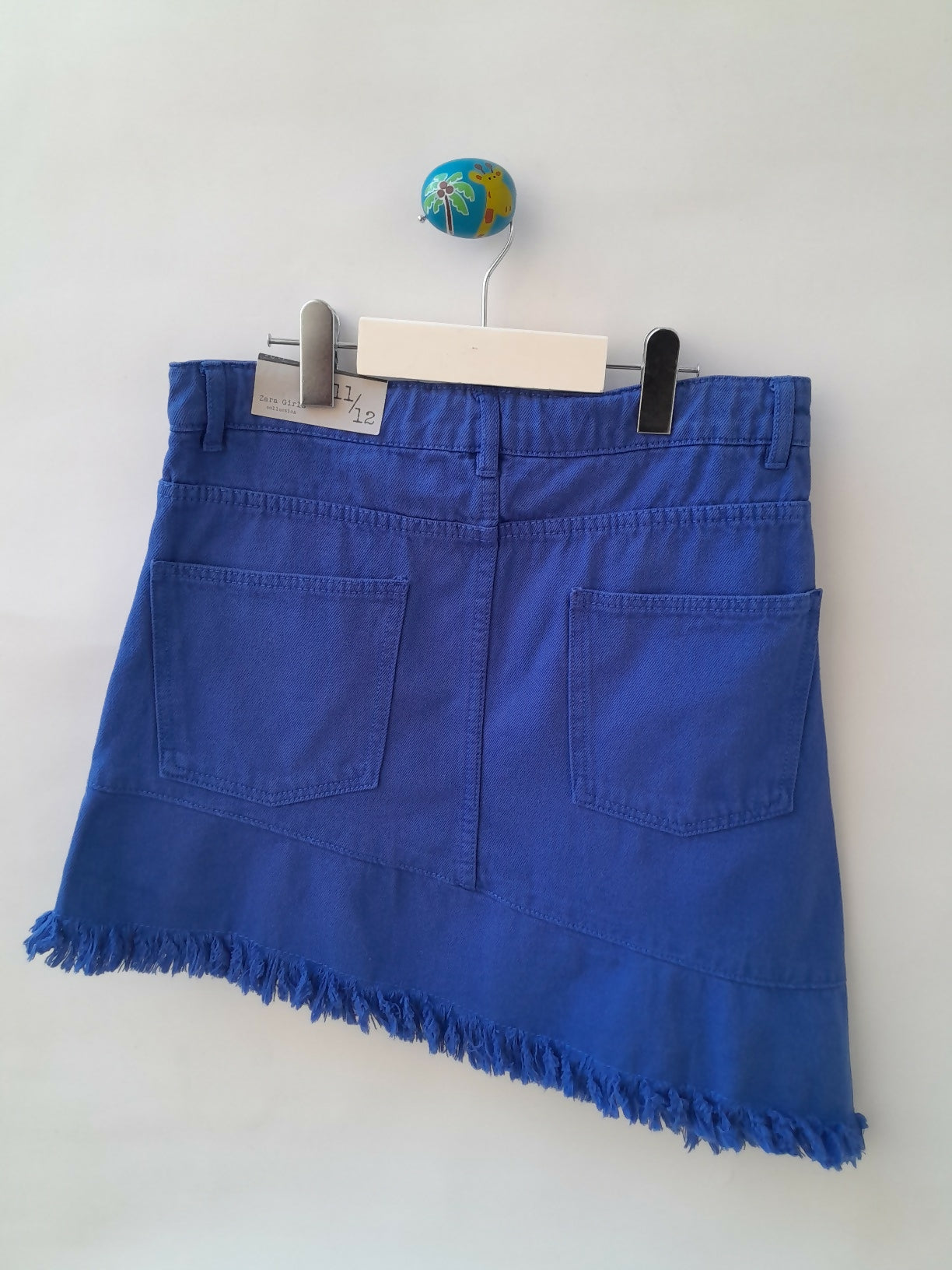 Saia Azul Assimétrica Zara Girls 11/12 Anos 152 cm