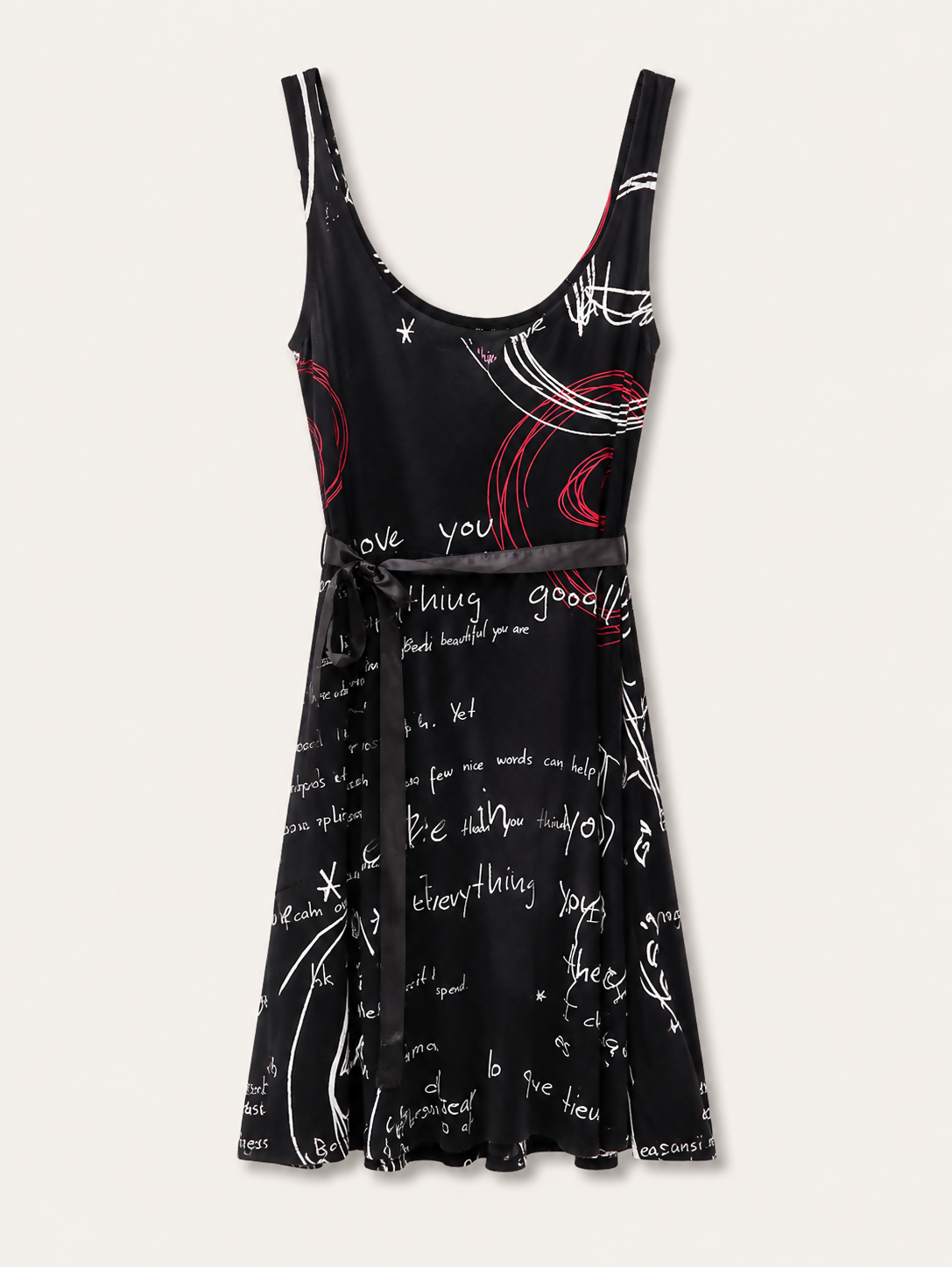 Vestido estampado preto