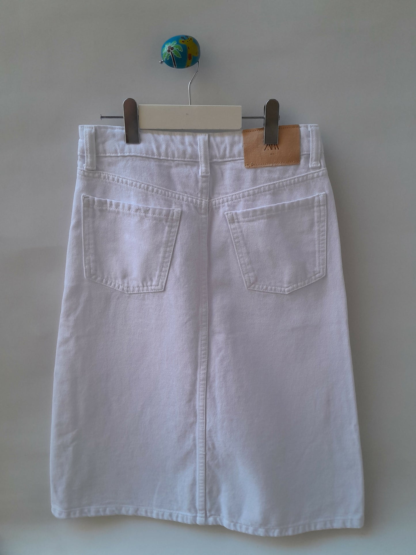 Saia Midi Branca Zara Kids 10 Anos 140 cm