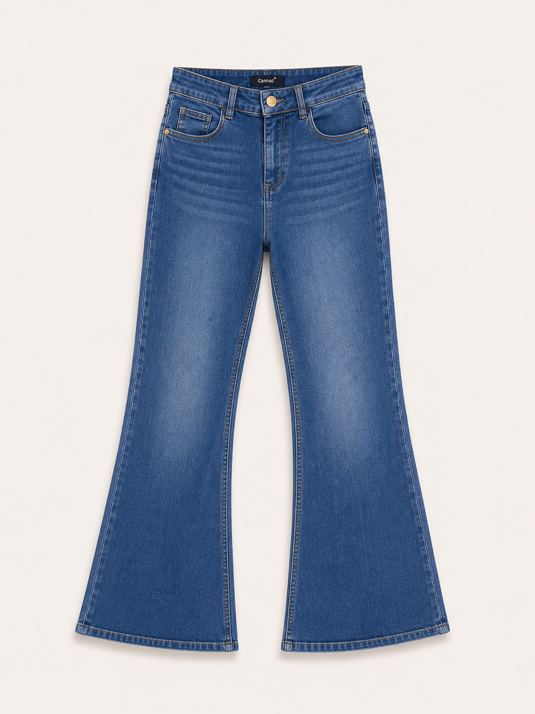Calça Jeans Cintura Alta Flare
