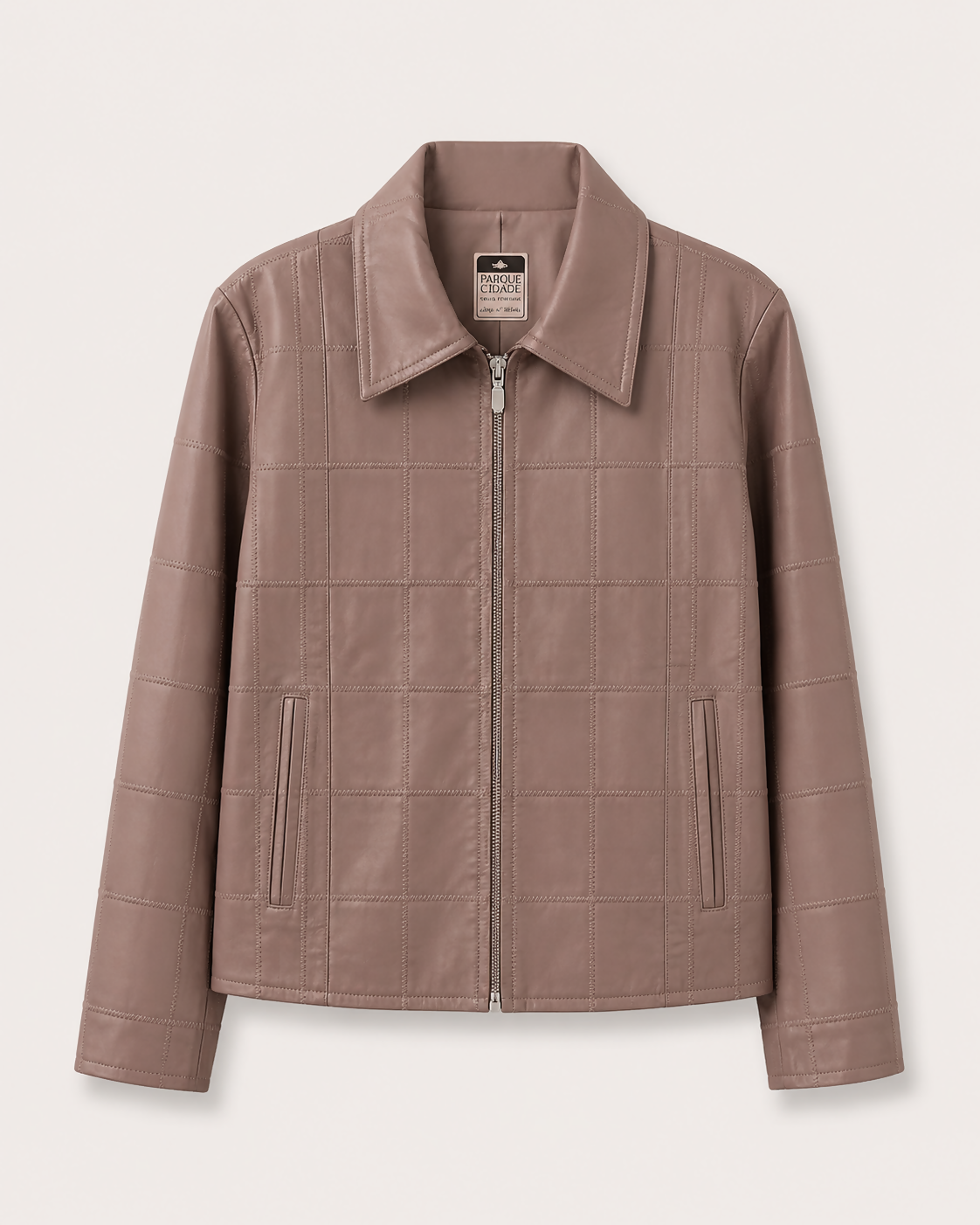 Jaqueta Bege Leather Factory (38)