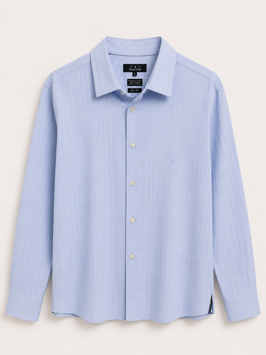 Camisa Azul C/ Listras Brancas - BROOKSFIELD