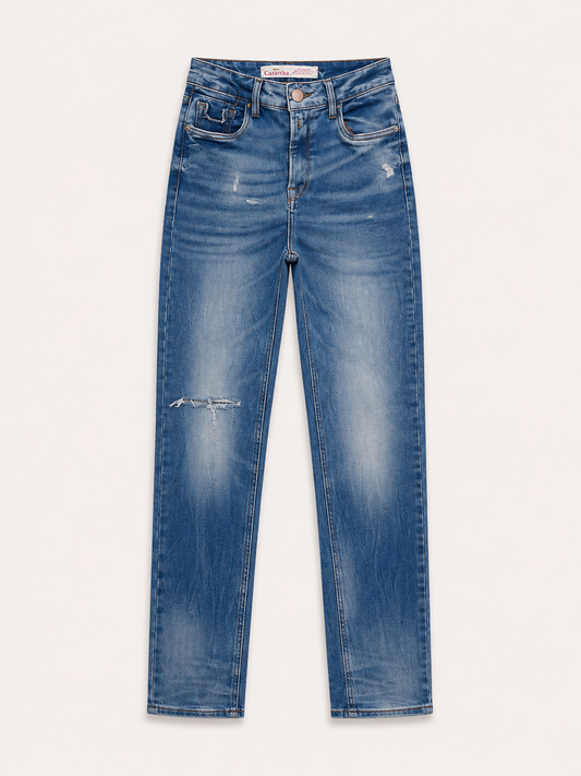 Calça Jeans Skinny - Rasgada