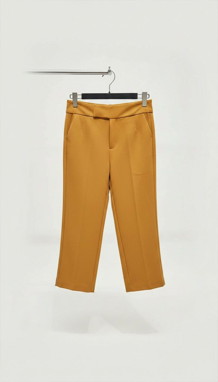 calça em alfaiataria amarelo anne fernandes