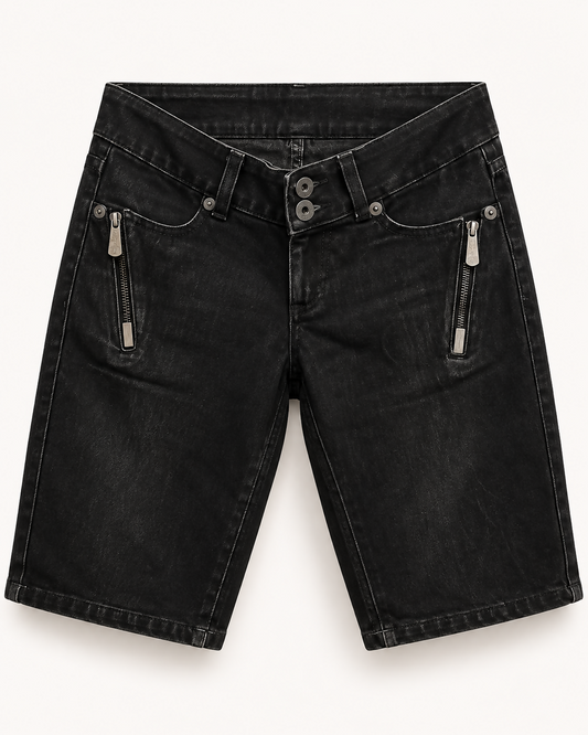 Bermuda Jeans Preto