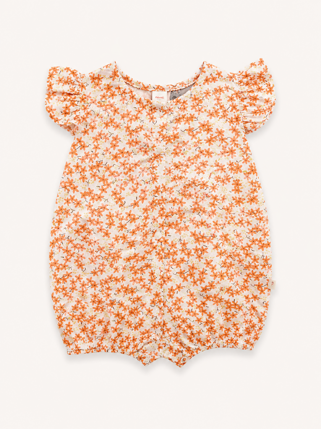 MACACÃO FLORAL LARANJA